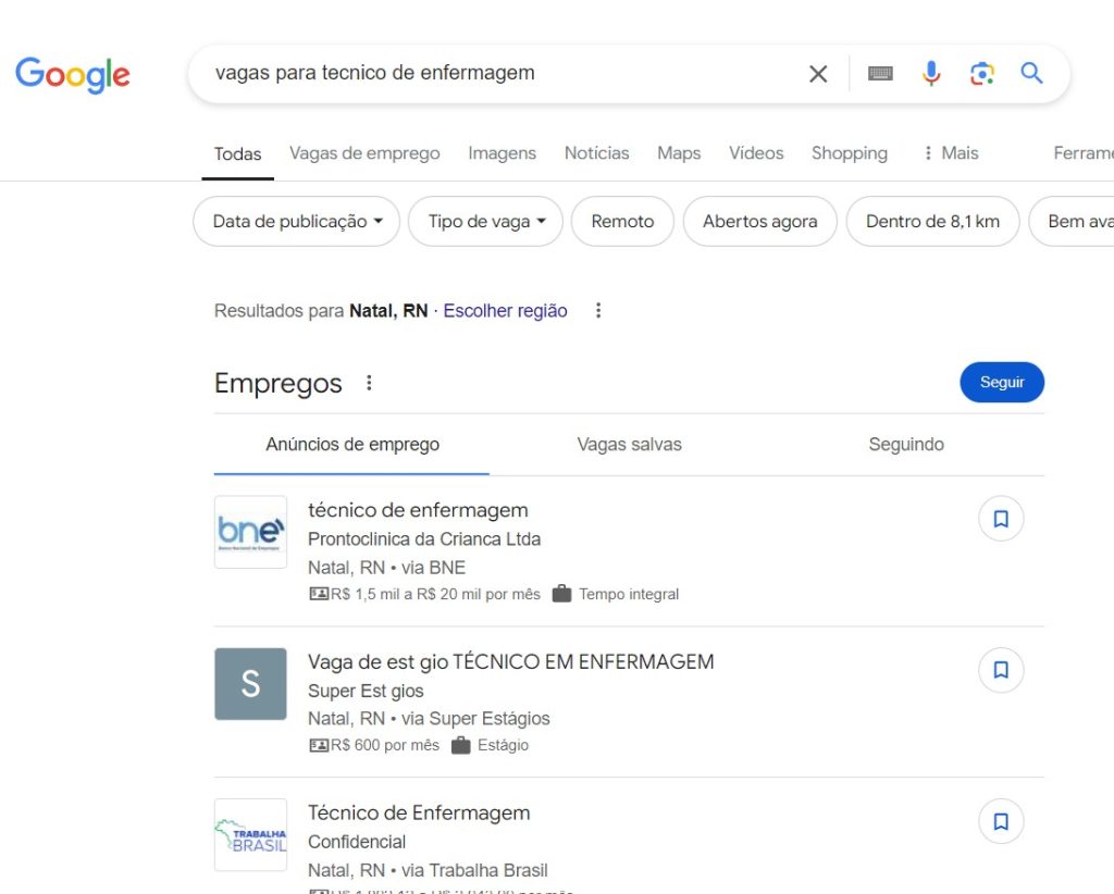 Google Empregos